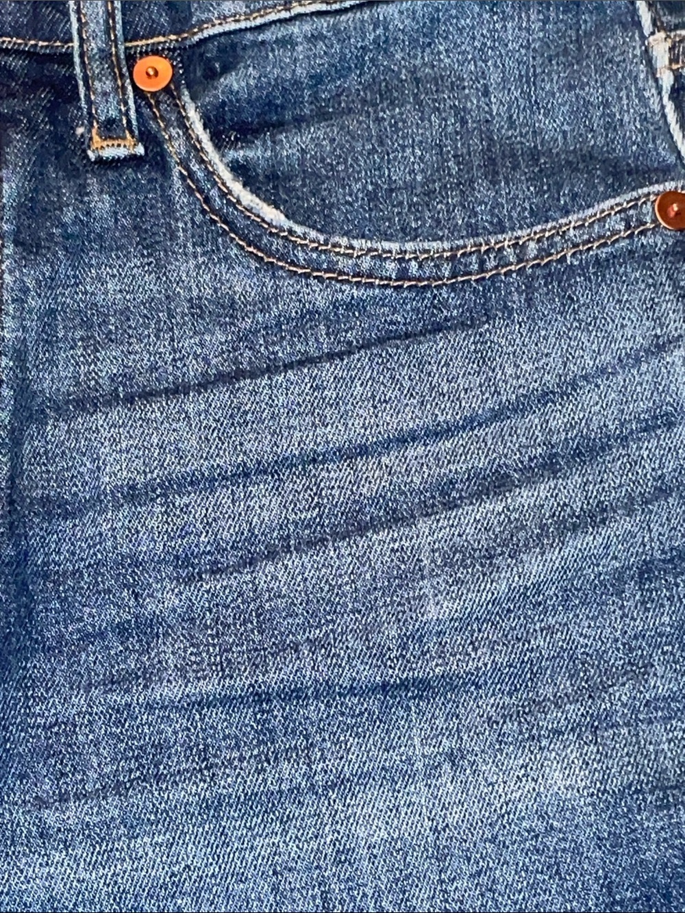 Madewell Button Fly Dark Wash The Perfect Vintage Crop Jeans. Size 26 - Picture 13 of 13